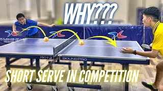 How to serve short and purpose in competition | Part 1 | Tutorial