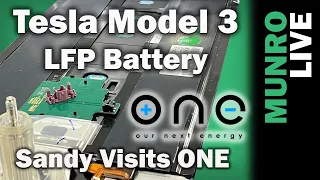 Tesla Model 3 LFP Battery + Sandy Visits the ONE Facility