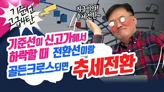 기준선 고급 4탄!! 기준선이 신고가에서 하락할 때 전환선과 골든크로스되면 "추세전환" ㅣ신창환의 종목상담소(22.10.20)