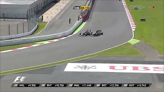 Mark Webber overtake on Kimi Raikkonen British GP 2013