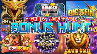 Low Stake Bonus Hunt On a HUGE 16 Games Dog House, Millionaire Megaways, Safari Gold Megaways & More