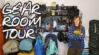 Gear Room Tour - How I Store My Gear For Camping, Mountain Biking, Paddle Boarding and More!