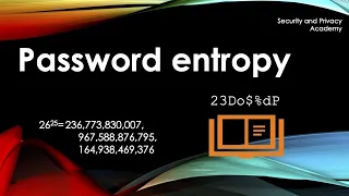 Password Entropy explained