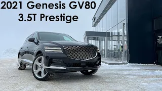 2021 Genesis GV80 3.5T Prestige Walkaround, Interior and Exterior Details