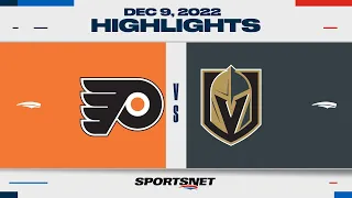 NHL Highlights | Flyers vs. Golden Knights - December 9, 2022