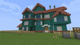 I Built The Hello Neighbor Prototype House In Minecraft?!? + Next build preview