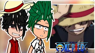 Past Straw Hats React To Luffy || One Piece || Gacha React