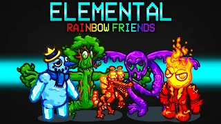 The RAINBOW FRIENDS got ELEMENTAL POWERS in Among Us!