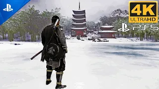 (PS5)WINTER WARRIOR | ULTRA REALISTIC GRAPHICS 4K 60FPS GAMEPLAY | GHOST OF TSUSHIMA