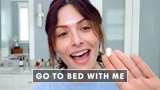 How Sex/Life's Sarah Shahi Balances Skincare and Motherhood | Go To Bed With Me | Harper's BAZAAR