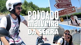 Visitando o Povoado Malveira da Serra - Na estrada de Moto em Portugal - Mercado Lidl | Hoje tô Aqui