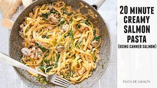 20-Minute Canned Salmon Pasta | CRAZY Good Restaurant-Quality Recipe