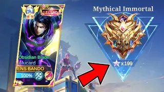 MY LAST ALUCARD MATCH TO REACH MYTHICAL IMMORTAL 200 STARS! (Win or Lose?) ~ NO EDIT GAMEPLAY