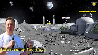 Nasa & SpaceX will build a GIANT Laboratory on the Moon. China determined to defeat Elon's Moonbase