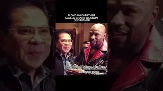 Mayweather called Chavit Singson a Godfather