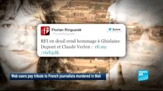 Web users pay tribute to French journalists murdered in Mali - WebNews