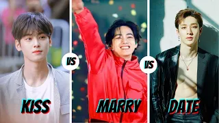 [KPOP GAME] KISS MARRY DATE | MALE IDOLS | [35 ROUNDS]