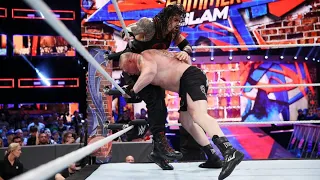 Brock Lesnar def Roman Reigns, Samoa Joe and Braun Strowman Universal Champion WWE SUMMERSLAM 2017