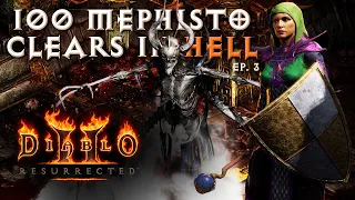 Farming the Lord of Hatred!  (580% MF) 100 Mephisto Runs in Diablo 2 Resurrected