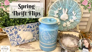 Spring Thrift Flips with Redesign & IOD | Upcycle a Handbag with Moulds | How to Decoupage Napkins