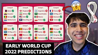 My *EARLY* WORLD CUP 2022 PREDICTIONS That Will 100% BE CORRECT!