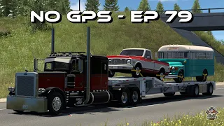 No GPS Ep 79 | Pizzster Modding 389 | B4RT Mac Step Deck | American Truck Simulator | ATS | Tobii