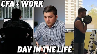 Balancing CFA Study + Working Full Time *2024* | Day in the Life & Tips