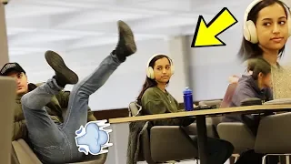 FARTING ON PEOPLE IN PUBLIC - POOTER PRANK!!