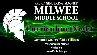 Milwee Middle School's Curriculum Night 2021