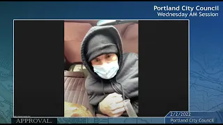 Comedian pretending to be Antifa member crashes Portland city council meeting