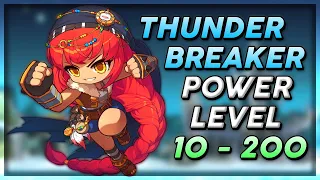 【GMS Reboot】Thunder Breaker Power Leveling 10-200 in 1.5 hours