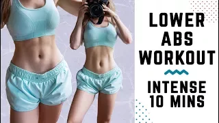 10 Min Lower Ab Workout | LOSE Lower Belly FAT