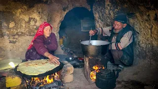 Discovering Old Lovers Local Recipes in a Cave | Village Life Exploration