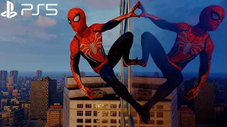 Spider-Man Remastered - Advanced Suit Free Roam Gameplay (Performance RT Mode)