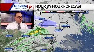 Weather Now:  Rain and Snow Showers Tonight