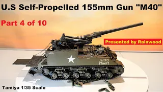 Pt.4/10 U.S Self-Propelled 155mm Gun M40 Tamiya 1:35 / 미육군 155mm 자주포 M40 타미야 / アメリカ155mm自走砲 M40 タミヤ