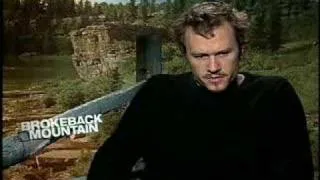 Heath Ledger interview for Brokeback Mountain