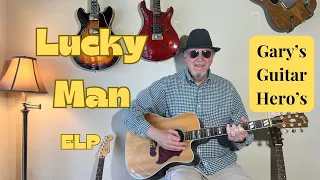 "Lucky Man" Simplified Acoustic Guitar Lesson.                 #beginnerguitarlessons #guitarlessons