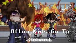 Afton Kids Go To School! //FNaF// // !My Au!! //