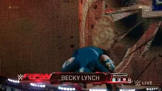 WWE RAW Becky Lynch Vs Naomi w/ Tamina Snuka (Sasha Banks Saves To Becky Lynch) 2016