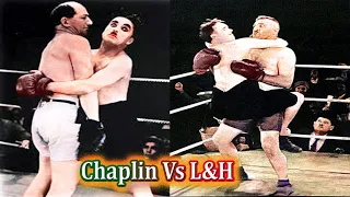 Laurel&Hardy VS Charlie Chaplin Boxing Scenes - Funny Boxing Match! YouTube.