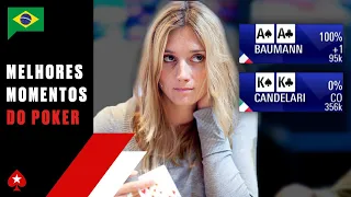 JOGADAS INCRÍVEIS de Gaelle Baumann ♠️ Melhores Momentos do Poker ♠️ PokerStars Brasil