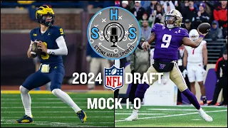 2024 NFL Mock Draft 1.0 | 2 Teams Trade up for QBs!
