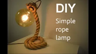 DIY/ Simple rope lamp