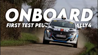 First TEST Peugeot 208 Rally4 | Onboard Bosseloir-Cravillon | Sassegnies