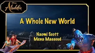 🎵A Whole New World ("Aladdin") - Mena Massoud, Naomi Scott (1080 HD Music Video with Lyrics)