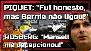 Inédito! Rosberg explica pq deixou a Williams. A saída de Nelson da Brabham pelo seu ponto de vista