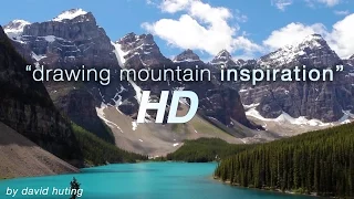 Drawing Mountain Inspiration | Synchronized Timelapse Nature Relaxation Video [HD 60FPS]