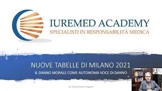 NUOVE TABELLE DI MILANO 2021 - QUANTO VALE LA SOFFERENZA INTERIORE ?