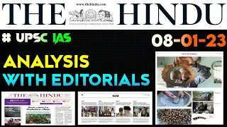 8 January || THE HINDU Analysis With Editorials ||  For UPSC-IAS #thehindu #analysis #ias #ips #upsc